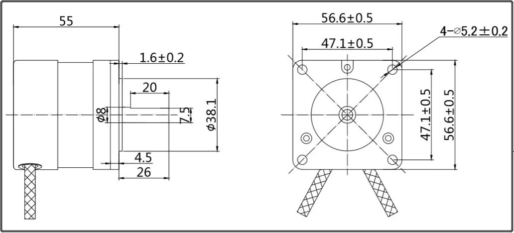 24V BLDC Brushless Motor High Torque 8 Inch Wheels