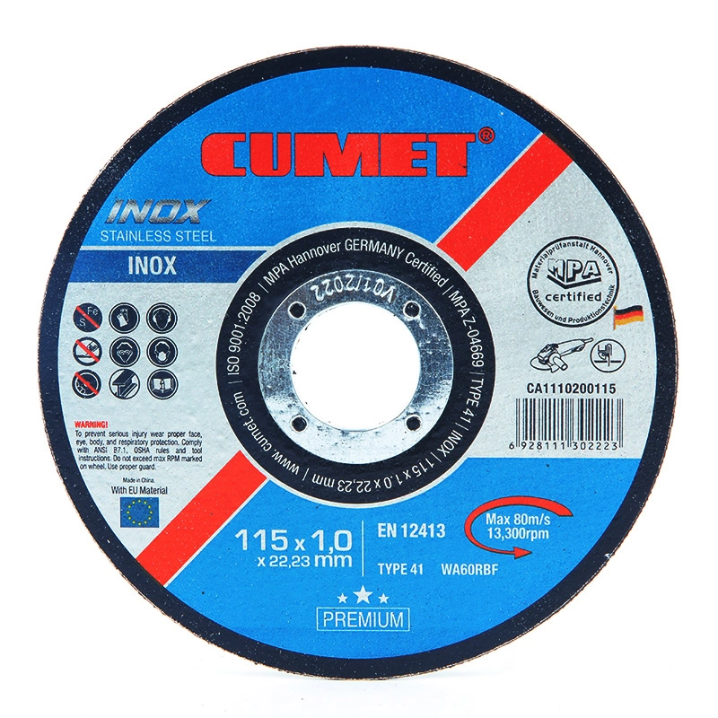 Cumet 4.5” 115mm Super Thin Cutting Wheel for Metal and Inox