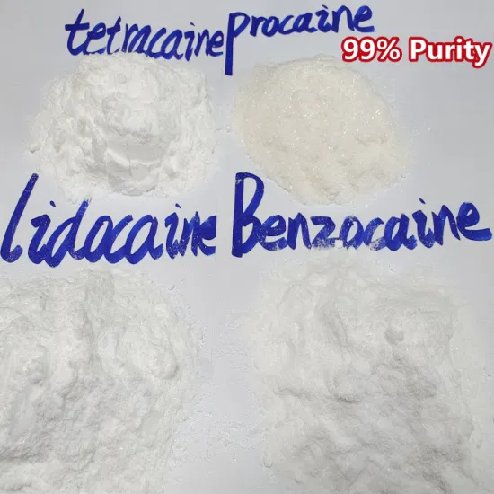 Brésil, Europe, États-Unis, Australie, etc., poudre brute de lidocaïne/lidocaïne/lidocaïne/Lido HCl pure à 99 %, sans problèmes de douane, porte à porte