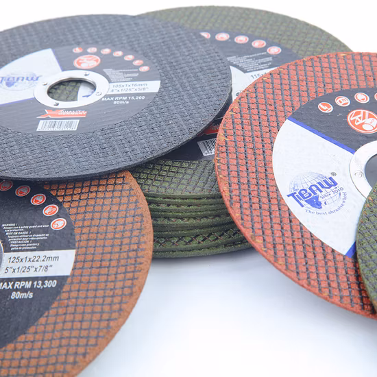 Roue de coupe en oxyde d'aluminium, 100/105/107/115/125/150/180/230/300/350/400 mm, noir/vert/rouge/jaune