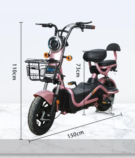 Mini scooter électrique à 2 roues, vente en gros, moteur central, vélo électrique 500W 48V/60V, vélo sans balais pour adulte, vente en gros